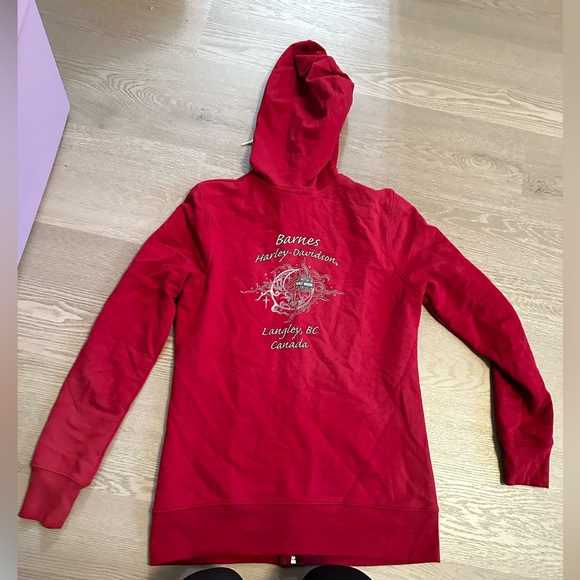 Harley Davidson Women's Zip Up Hoodie - Picture 3 of 3